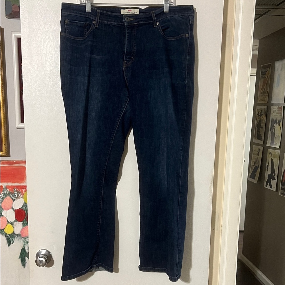 Levi’s perfectly shaping 512 bootcut blue denim jeans